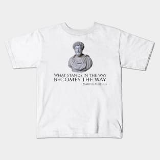 Marcus Aurelius Philosophy Stoicism Motivating Ancient Rome Kids T-Shirt